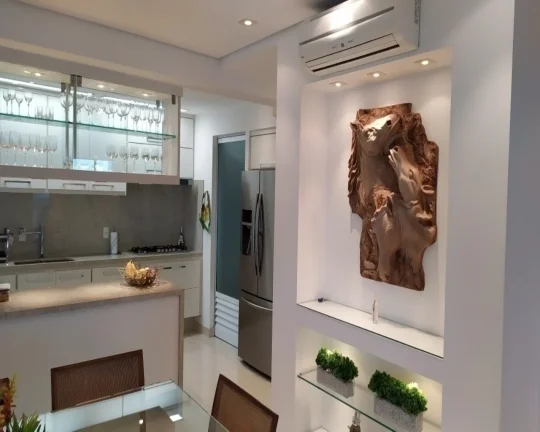 Imagem Lindo apartamento com vista total, sacada gourmet e lazer na Enseada