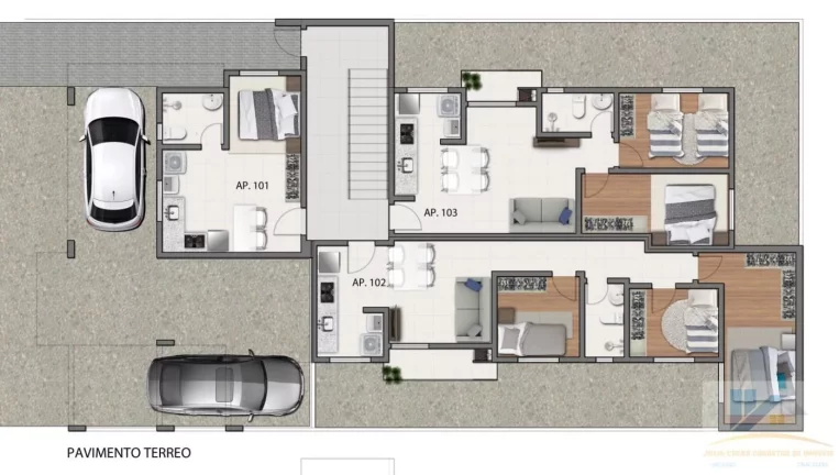 Imagem Loft para Venda em São José dos Pinhais, Parque da Fonte, 1 dormitório, 1 banheiro, 1 vaga