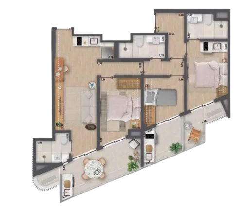 Imagem Apartamento para Venda em Rio de Janeiro / RJ no bairro Copacabana