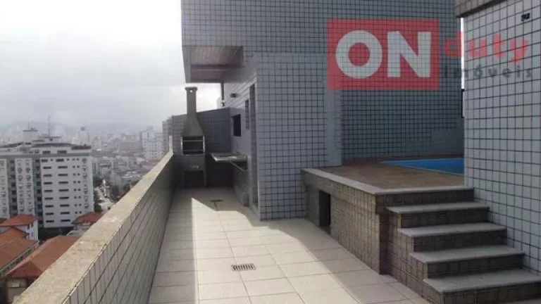Imagem Cobertura com 3 dormitórios à venda, 279 m² por R$ 1.400.000,00 - Aparecida - Santos/SP
