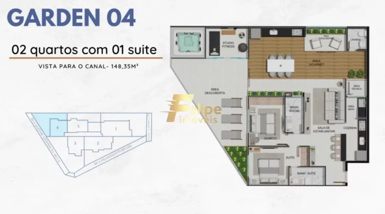 Imagem Apartamento Garden no Solar da Praia em Guarapari/ES