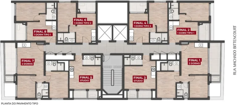Imagem Com um conceito contemporâneo, o projeto arquitetônico do Walk Bittencourt combina design e requin...