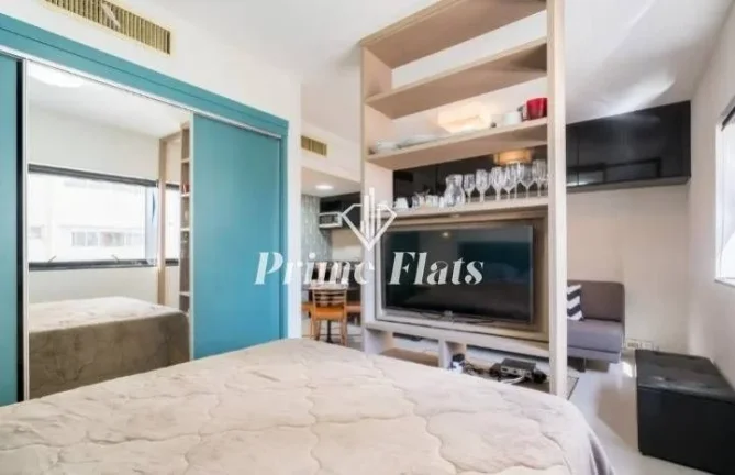 Imagem Flat disponível para locação no Le Premier, com 28m², 1 dormitório e 1 vaga de garagem