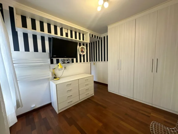 Imagem Apartamento 131M², 3Q, 3 Suítes, 5 Banheiros, 3 Vagas, Academia, Piscina, Sauna, Churrasqueira, Brinquedoteca, Mobiliado, Salão de Festas, SPA.