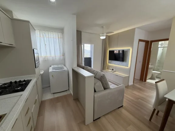 Imagem Apartamento em Penha - Residencial Lunata, com 02 quartos, centro de Penha, mobiliado. Adriano Carpes Imóveis Vende.
