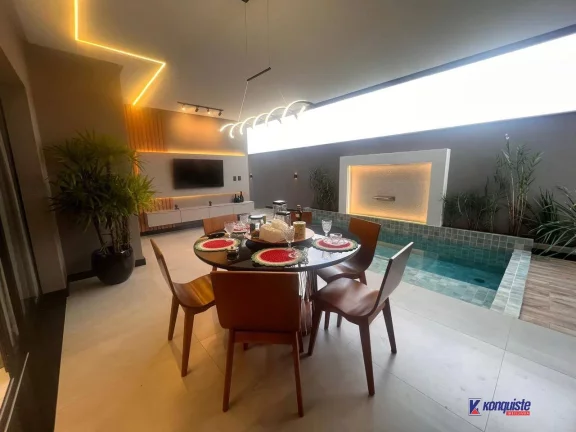 Imagem VENDO CASA LUXUOSA CASA DE 4 SUÍTES COM PISCINA E ÁREA GOURMET PARA VENDA