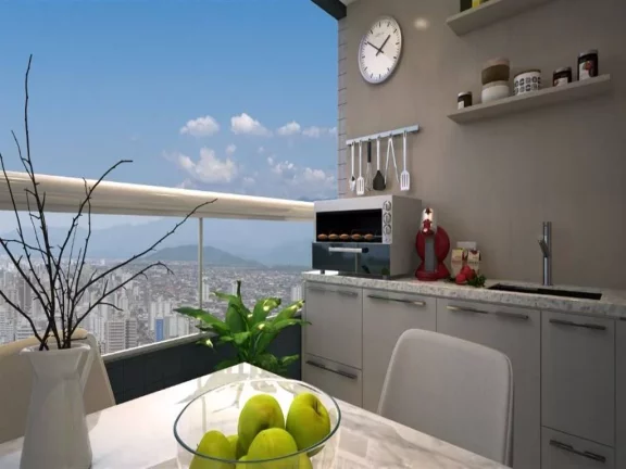 Imagem Apartamento com 2 dormitórios à venda, 58 m² por R$ 495.520,00 - Aviação - Praia Grande/SP