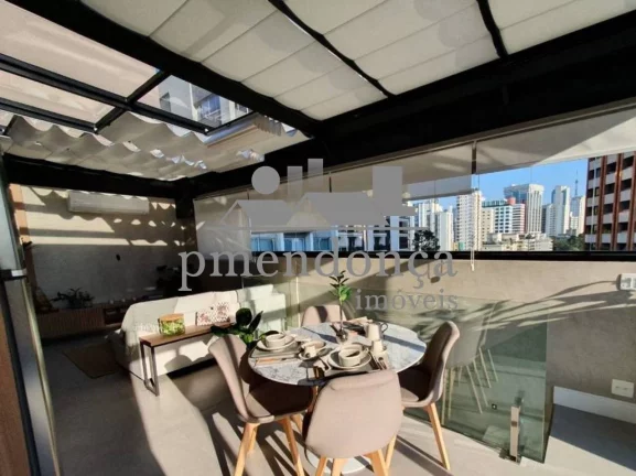 Imagem Cobertura Duplex totalmente mobiliada com 80m² decorada em plena Rua Bahia.