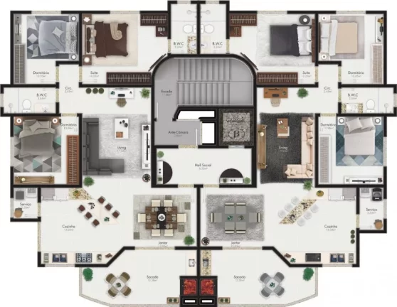 Imagem Apartamento à venda no bairro Meia Praia - Itapema/SC