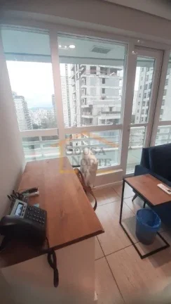 Imagem Sala comercial de 34 m² á veenda.
Possui ar-condicionado instalado, banheiro e mobília inclusa. S...