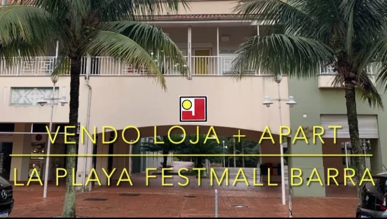 Vendo Loja com apartamento, na Praia da Barra, 60m², apenas R$299.000,00, montada, pronta para uso, próximo da praia, local com 5000 moradores, 2 vaga