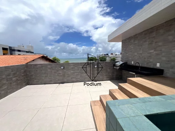 Imagem Cobertura Duplex com piscina privativa a 130m da praia do Bessa - CO0194