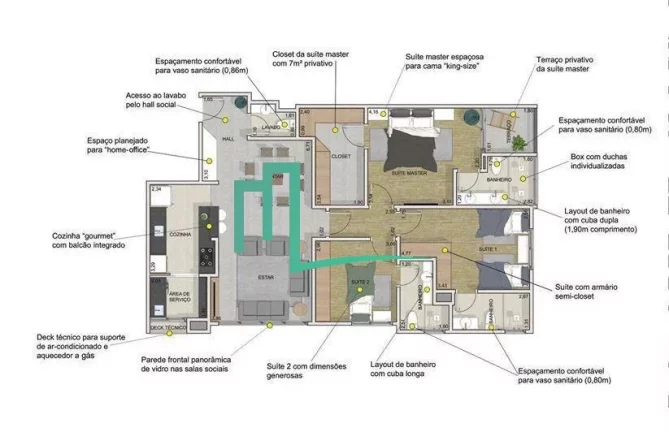 Imagem EXCELENTE APARTAMENTO DISPONÍVEL PARA VENDA NO EDIFICIO VAN GOGH EM FRANCA-SP