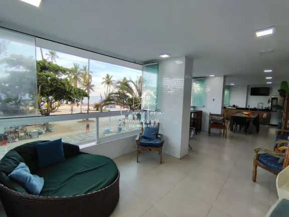 Imagem Lindo apartamento frente mar nas Pitangueiras, Guarujá-SP: 5 quartos, 4 suítes, 2 salas, 5 banheiros, 188m², 1 vaga. Venha conferir!