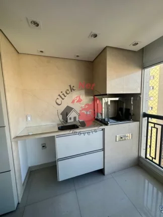 Imagem Apartamento 177m², 3 suítes ,Suíte master com closet e hidro,Sacada gourmet, 3 vagas. bairro Campestre em Santo André