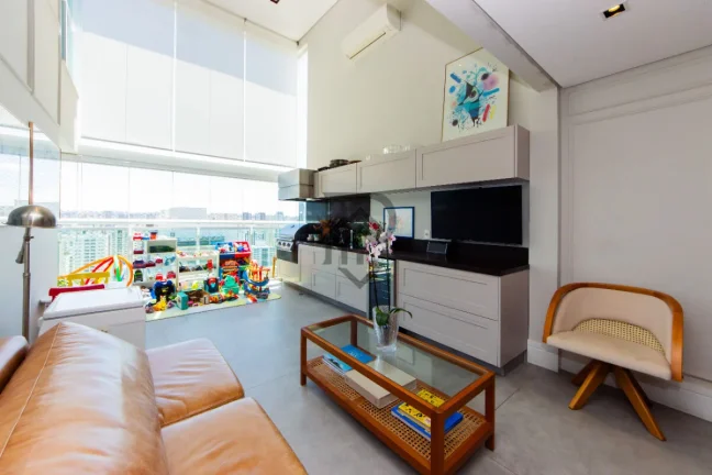 Imagem Apartamento brooklin novo Alto Padrão andar alto vista livre reformado