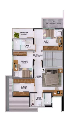 Imagem LANÇAMENTO: casa duplex em condomínio fechado, 4 dormitórios à venda por R$ 539.560,00 - Condomínio VILA ZION - Morros - Teresina/PI