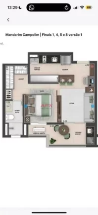 Imagem Apartamento 1 Quarto Sorocaba - SP - Parque Campolim