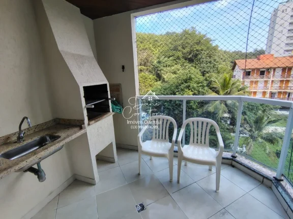 Imagem Apartamento à Venda ou Locação em Guarujá-SP a 30m da praia das Astúrias: 3 Quartos, 1 Suíte, 2 Salas, 2 Banheiros, 2 Vagas, 90m².