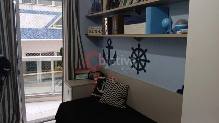 Imagem Apartamento linear mobiliado, 3 quartos, 130 m², Passagem - Cabo Frio