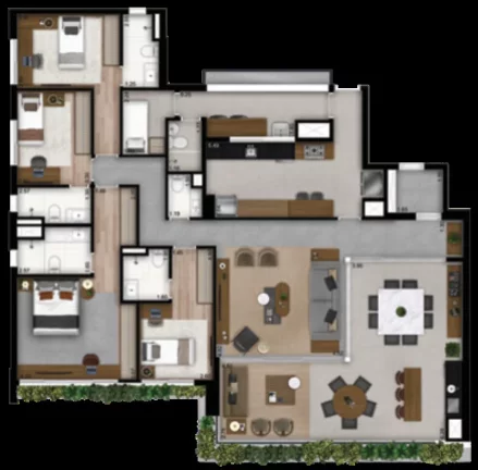 Imagem APARTAMENTO RESIDENCIAL em São Paulo - SP, Brooklin Paulista
