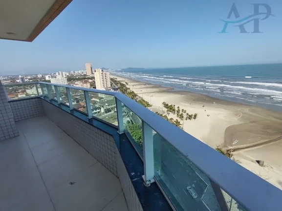 Imagem Apartamento em Praia Grande com 3 Dormitórios Frente Mar
