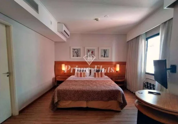 Imagem Flat disponível para venda no Hotel Slaviero Essential São Paulo Moema, com 26m², 1 dormitório e 1 vaga