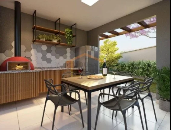 Imagem Apartamento de 40m², 2 dormitórios, varanda e cozinha planejada, banheiro com chuveiro a gás, vid...