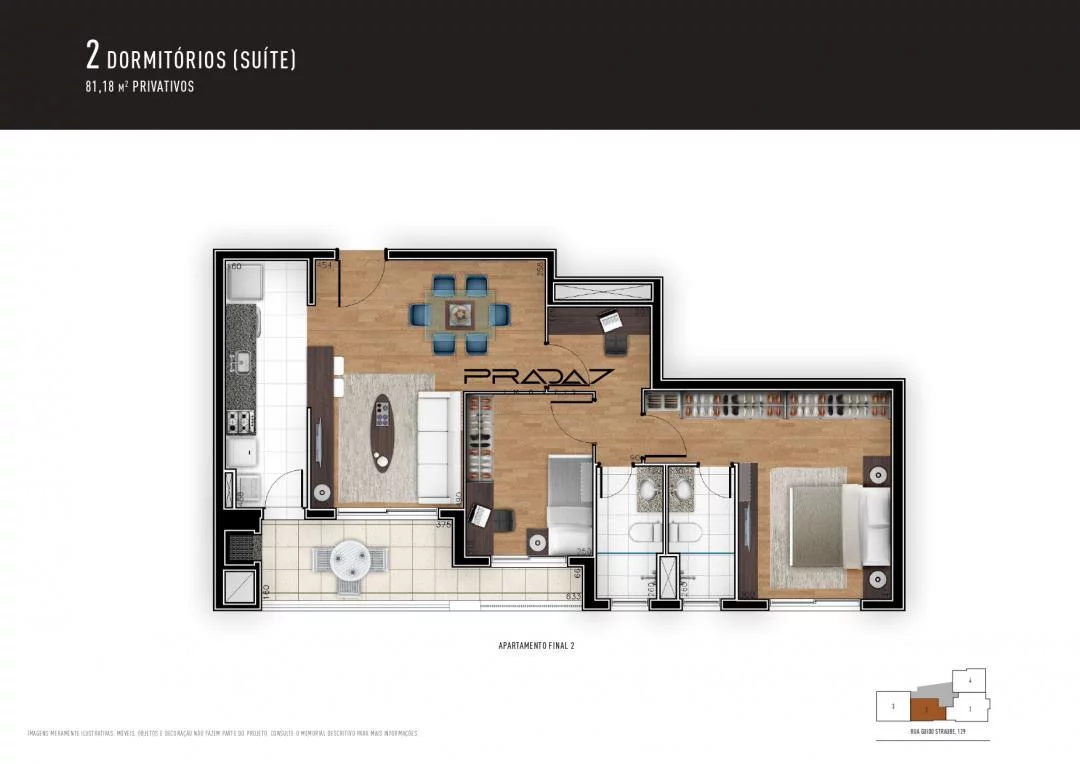 Imagem Apartamento com 3 Dormitorio(s) localizado(a) no bairro Vila Izabel em Curitiba / PARANA Ref.:5