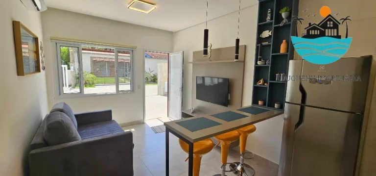 Imagem Aluguel Flat 45m² Térreo, 1 Vaga auto, piscina coletiva. | Juquehy Imobiliária