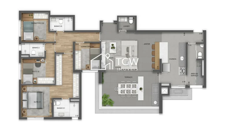 Imagem Apartamento Padrão 4 dorm