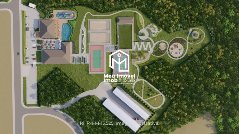 Imagem Cond Encanto das Águas Corumbá IV Lote 805m² Portaria 24 horas Lazer Completo