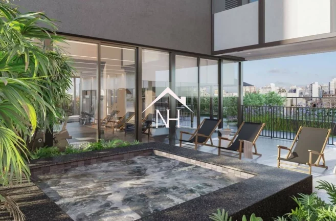 Imagem apartamento de 41m c/ 1 suíte, 1 vaga, terraço,Piscina, Pool bar, Fitness, Deck molhado, Salão de festas, Pet place, Churrasqueira,Pet Place,coworking