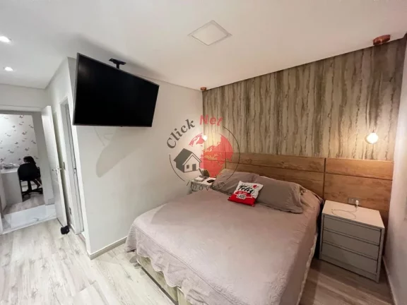Imagem Belíssimo apartamento todo planejado à venda em condomínio espetacular com total infraestrutura de lazer no centro de São Bernardo do Campo