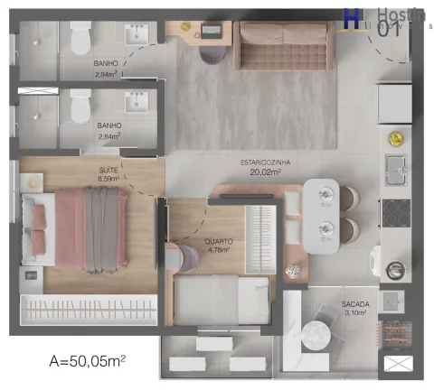 Imagem APARTAMENTO RESIDENCIAL em Joinville - SC, Anita Garibaldi