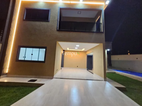 Imagem Sobrado Alto Padrão, 3 Suítes, Piscina com cascata, em Cardoso Continuação, Aparecida de Goiânia/GO
