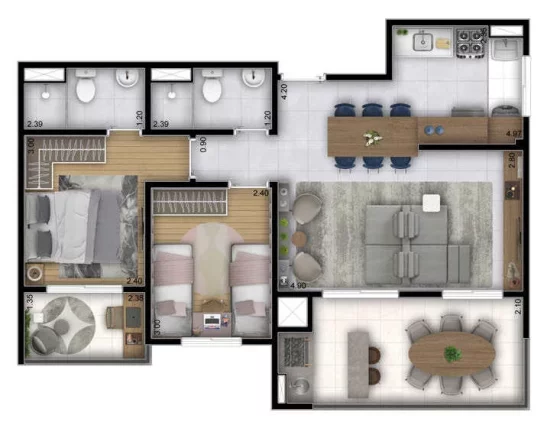 Imagem Apartamento em Panamby - São Paulo SP