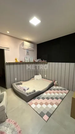 Imagem Casa, Condomínio Encontro das Águas, móveis planejados, sala de estar, jantar e