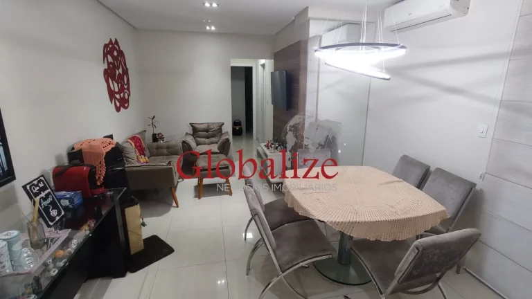 Imagem Apartamento de 2 dormitórios com suíte garagem demarcada varanda Gourmet no Gonzaga ! PORTEIRA FECHADA !