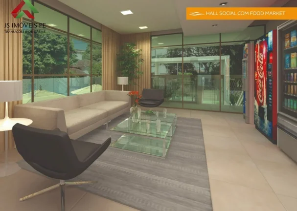 Imagem Apartamento à venda em Candeias, Jaboatão dos Guararapes-PE: 1 quarto, 1 sala, 1 banheiro, 1 vaga, 23,87m²!