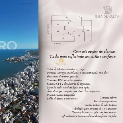 Imagem A poucos passos da Praia do Morro, um dos maiores atrativos de Guarapari, encontra-se o Edifício Il...