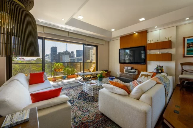 Imagem Duplex for Sale in São Paulo, Brazil: 5 Beds, 5 Baths, 4 Car Spaces, 790m² - Exclusive Cerqueira César Residence