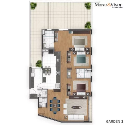 Imagem Apartamento para Venda em Curitiba, Juvevê, 3 dormitórios, 3 suítes, 4 banheiros, 3 vagas