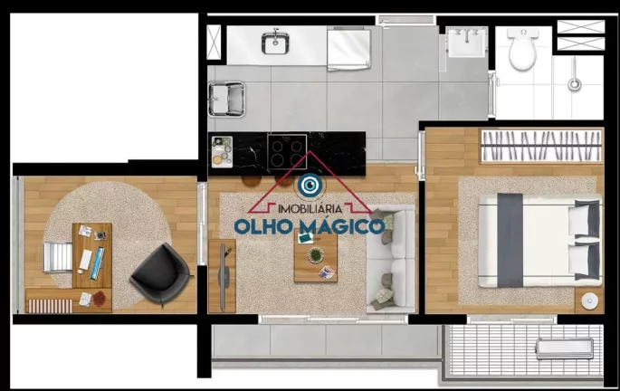 Imagem Apartamento 39m² Jardim D'Abril Osasco - Studio