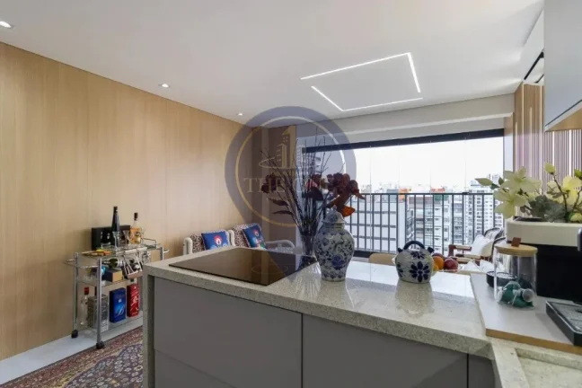 Imagem Apartamento à venda e locação em Indianópolis, São Paulo-SP: 2 quartos, 2 salas, 1 banheiro, 53,00 m² de área.