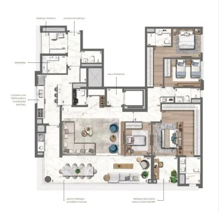 Imagem Apartamento com 213m2, 4 dormitórios (2 suítes) e 4 vagas à venda em São Paulo, Pinheiros