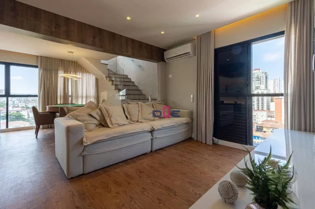 Imagem Cobertura com 2 dormitórios à venda, 175 m² por R$ 2.700.000 - Boqueirão - Santos/SP