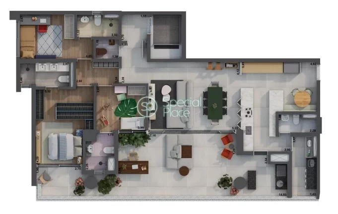Imagem Arquitetura contemporânea nas alturas. De tirar o fôlego. São 36 andares e a melhor vista da cida...