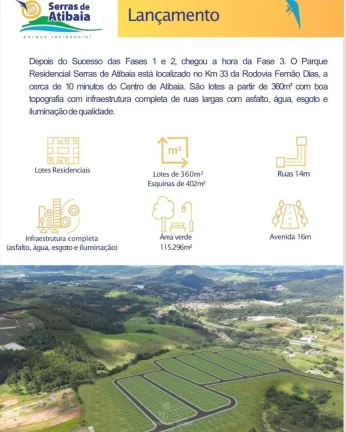 Imagem Terreno à venda no bairro Tanque - Atibaia/SP