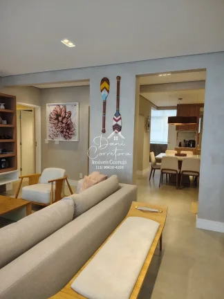 Imagem Imperdível apartamento à venda em Guarujá-SP, Pitangueiras: 3 quartos, 1 suíte, 2 salas, 3 banheiros, 1 vaga, 130m².